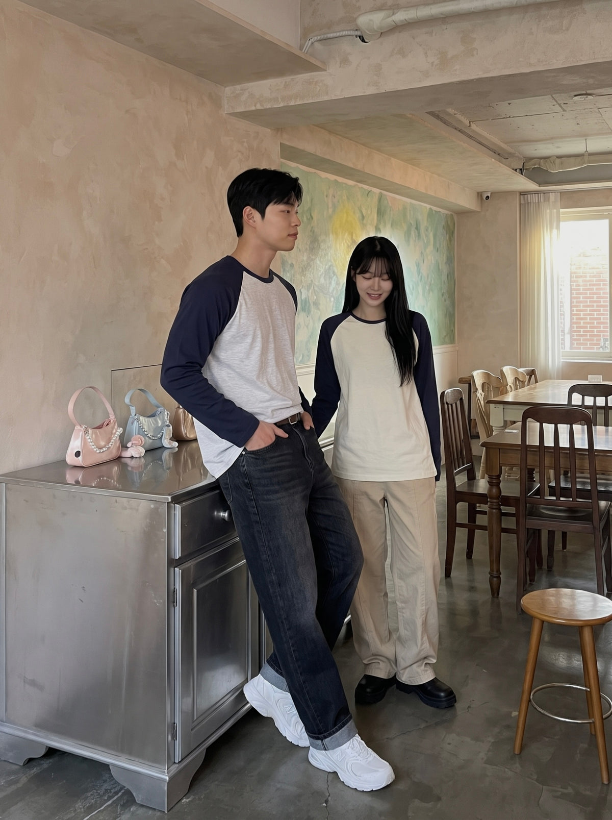 Raglan Couple Autumn T SET
