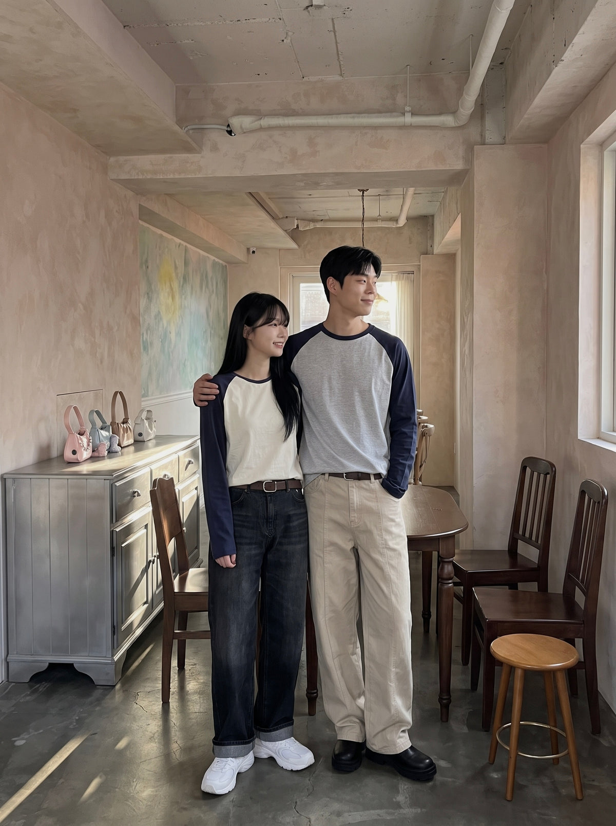 Raglan Couple Autumn T SET