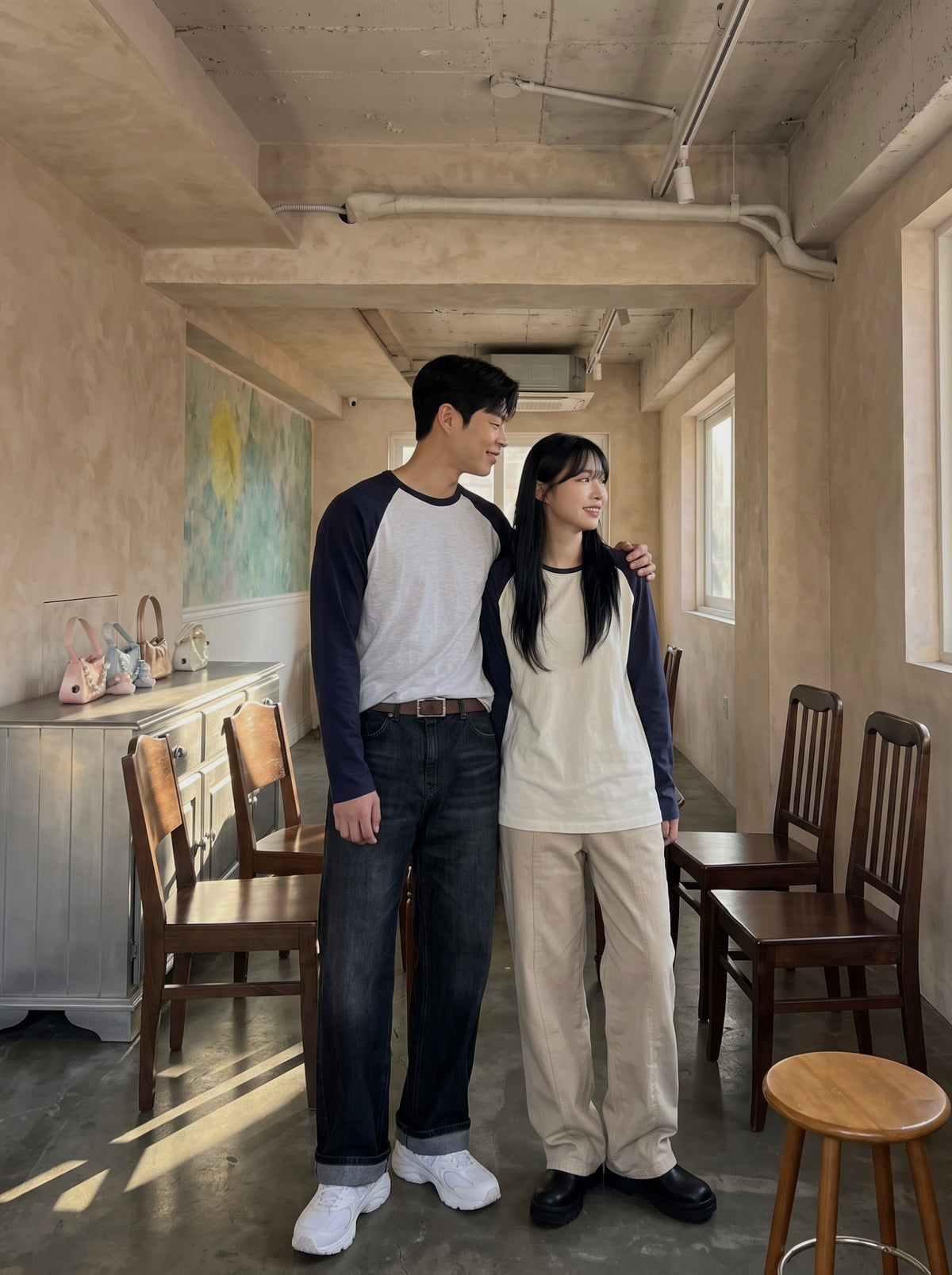 Raglan Couple Autumn T SET