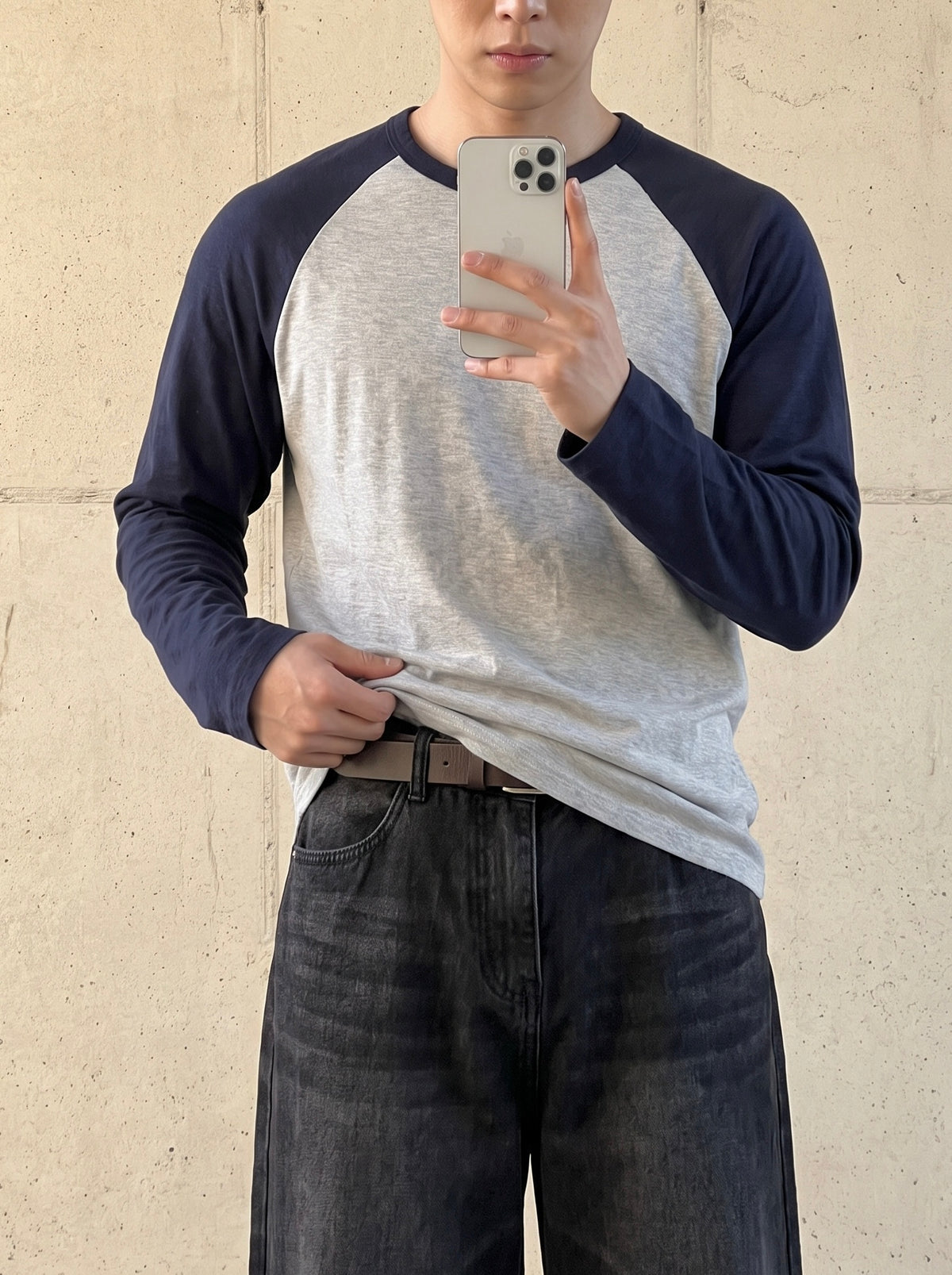 Raglan Autumn T Navy