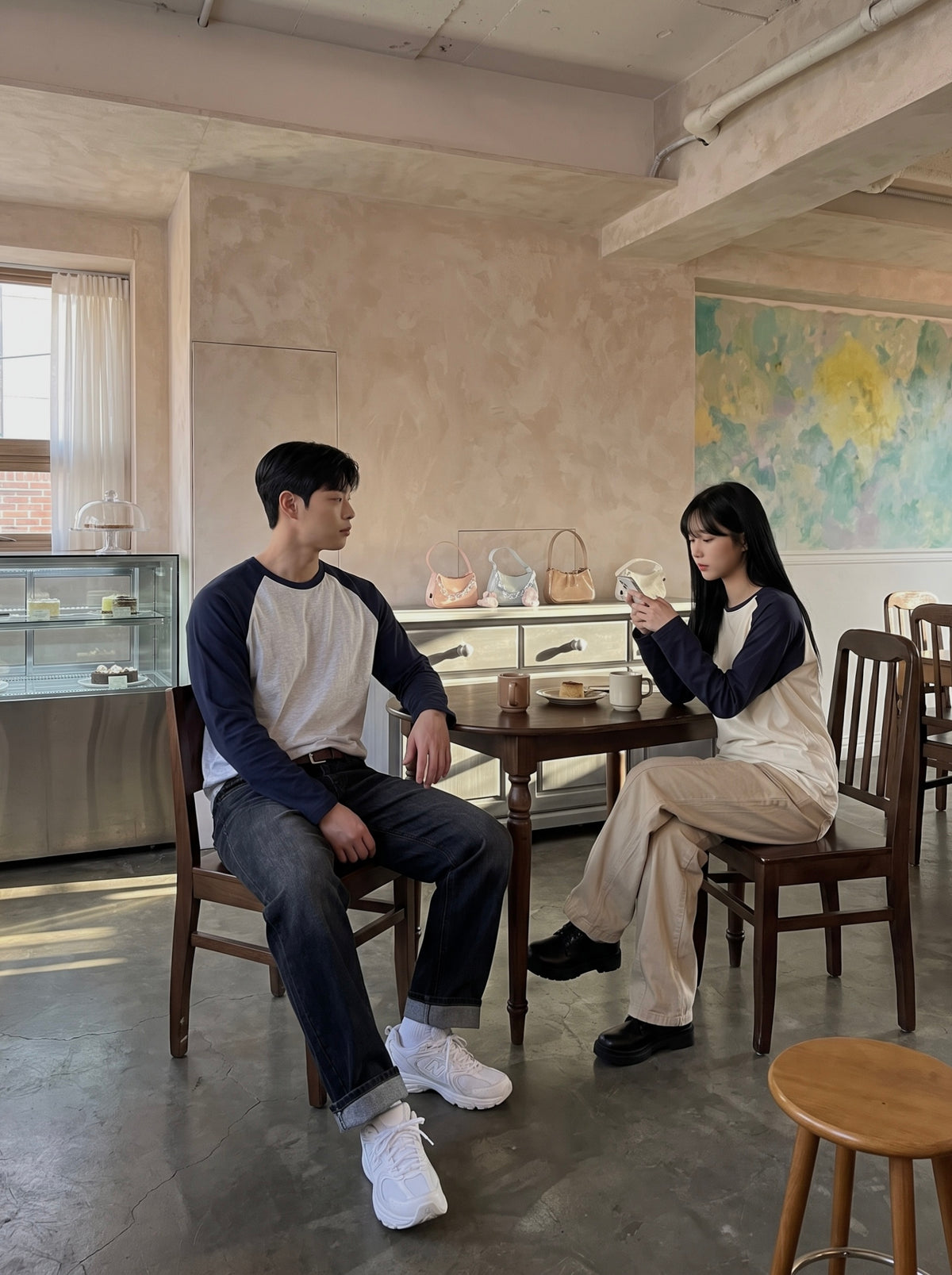 Raglan Couple Autumn T SET