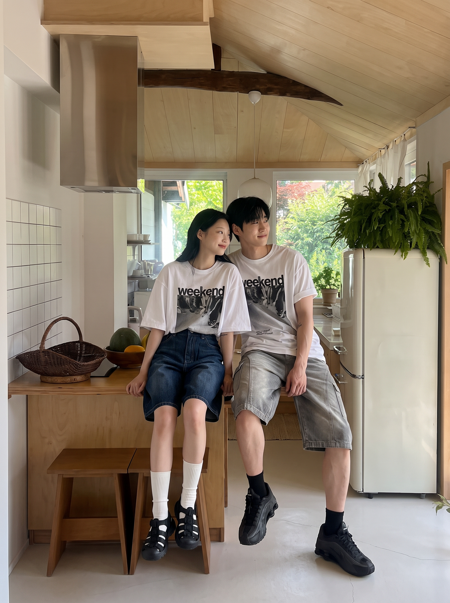 Weekend over Tshirts Set