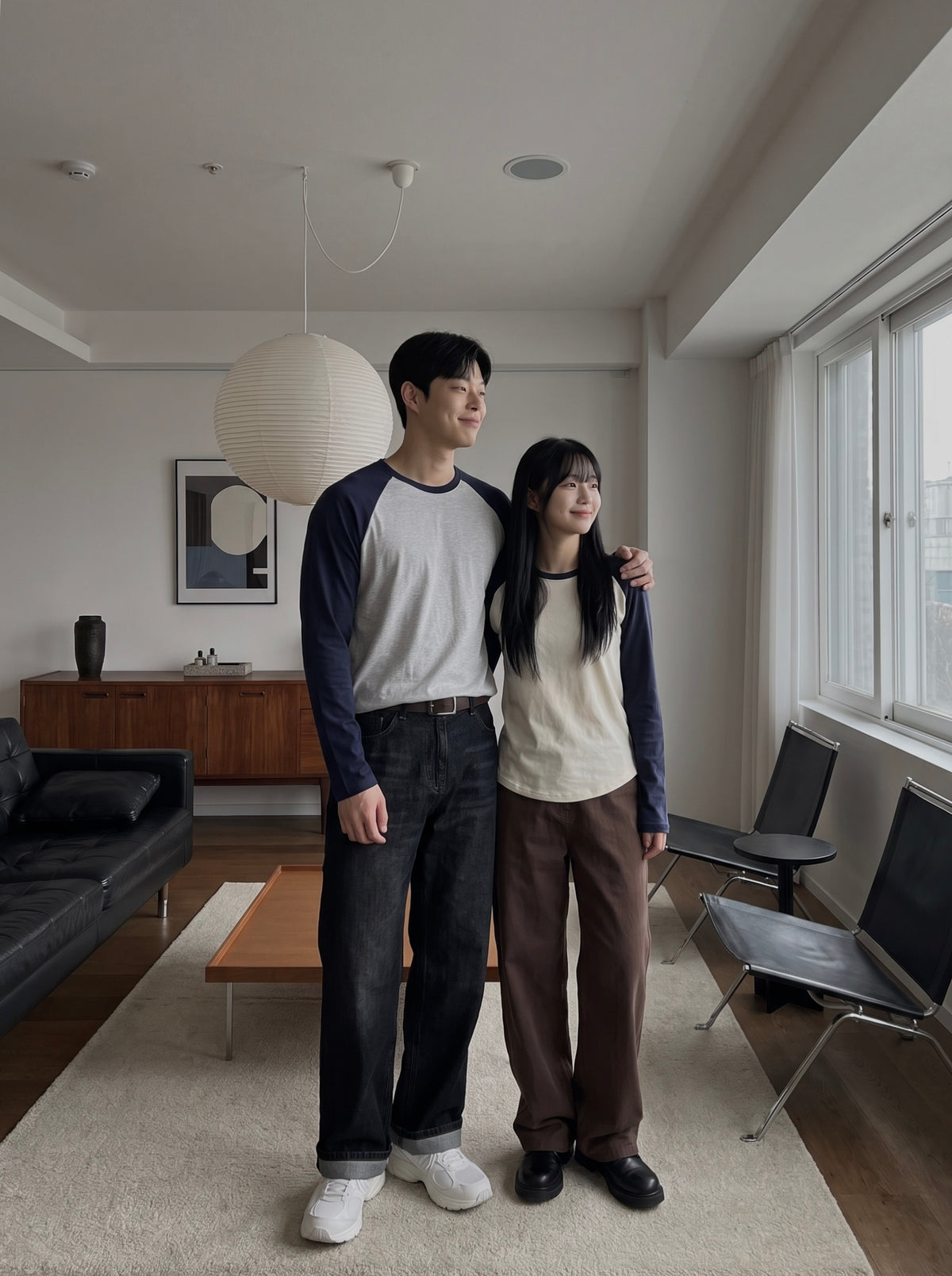 Raglan Couple Autumn T SET