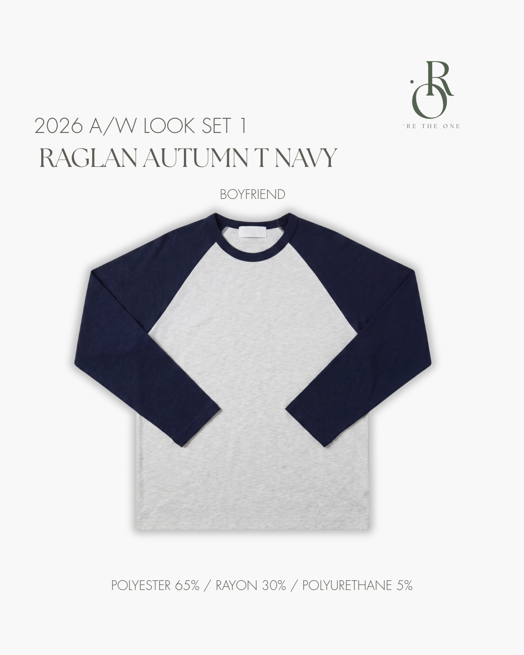Raglan Autumn T Navy